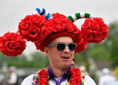 کلاه های عجیب در مسابقات اسب سواری کنتاکی