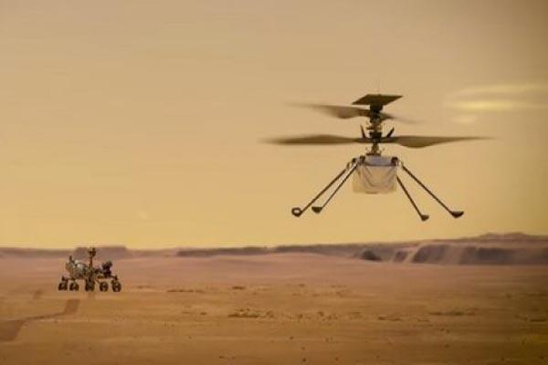 سومین فرود موفقیت آمیز هلیکوپتر ناسا بر روی مریخ (عکس)